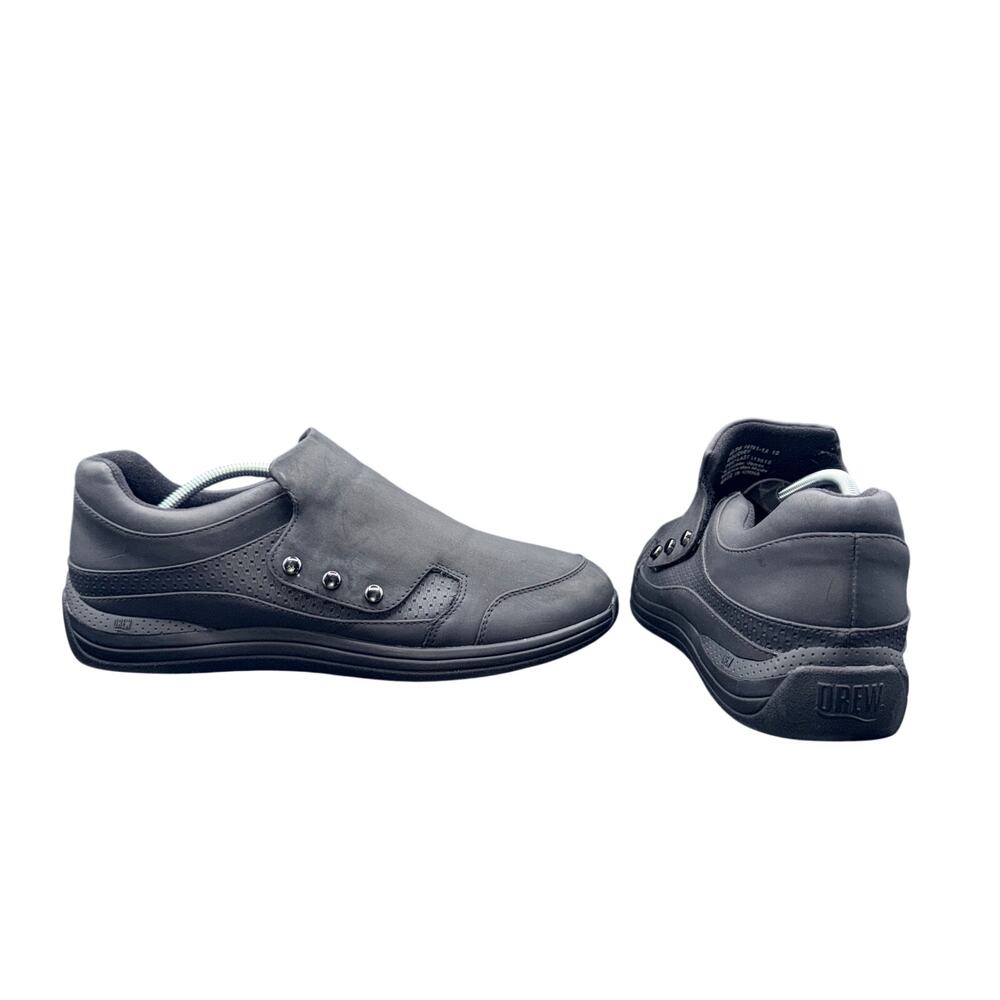 Drew Bouquet Black Therapeutic Hook Loop Shoes Mens 10.5M Comfort